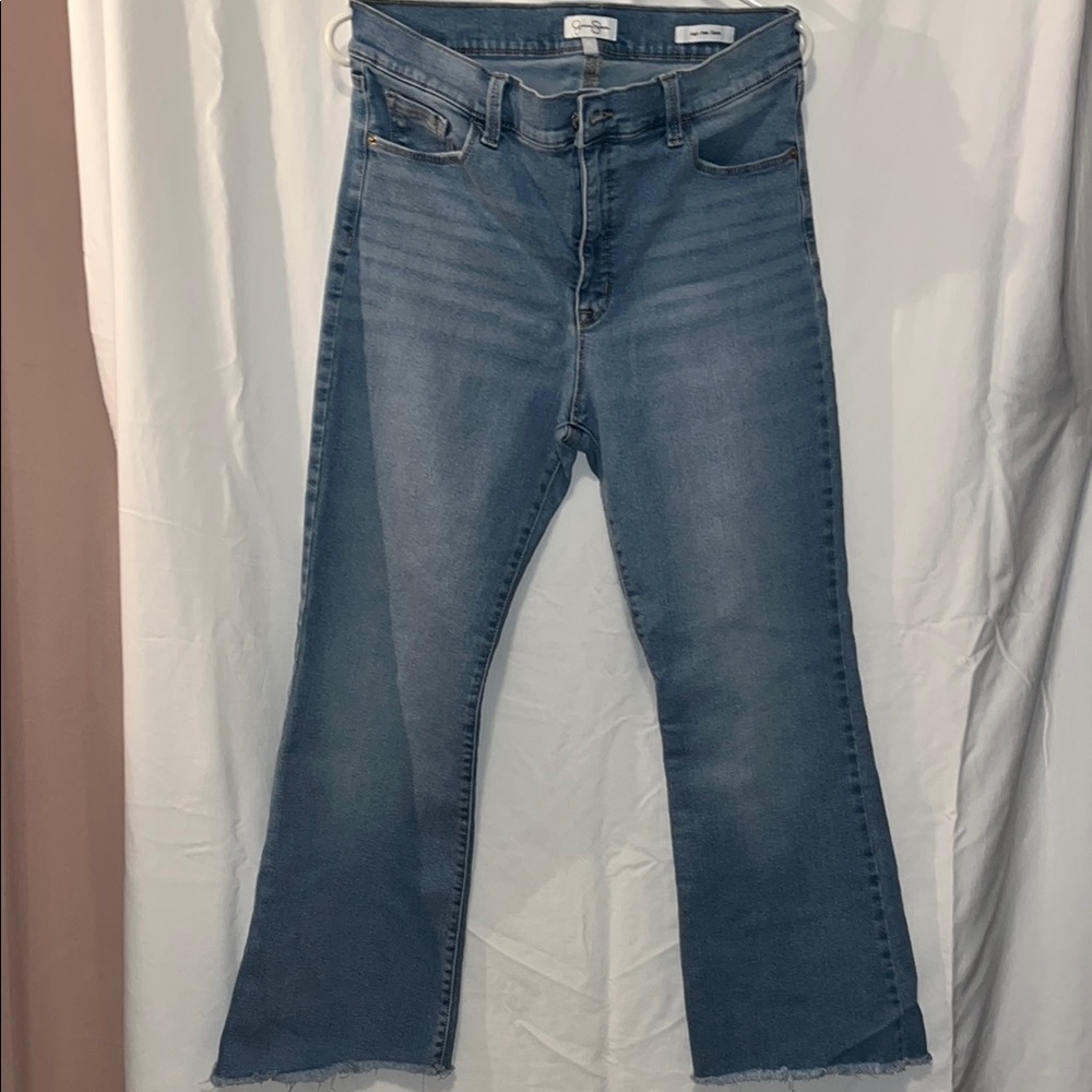 Jessica Simpson Blue Flare Wide Leg Jeans